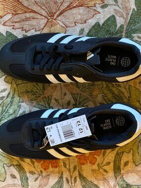 Adidas Velosamba Cycling Shoes – Black/White – SPD Compatible – Size 12